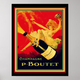 Déco vintage " P. Boutet" Champagne
