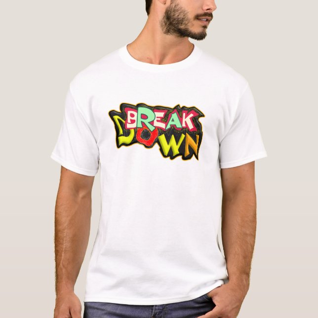 Décomposer, T-shirt de typographie (Devant)