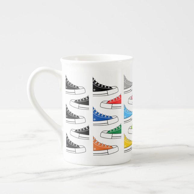 Décontracté Coloré Basket os Chine Mug (Gauche)
