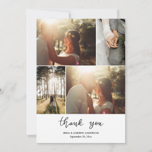 Décontracté simple Mariage de script de Merci