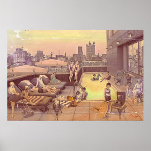 Décor Art Déco Chillout Sur Le Toit