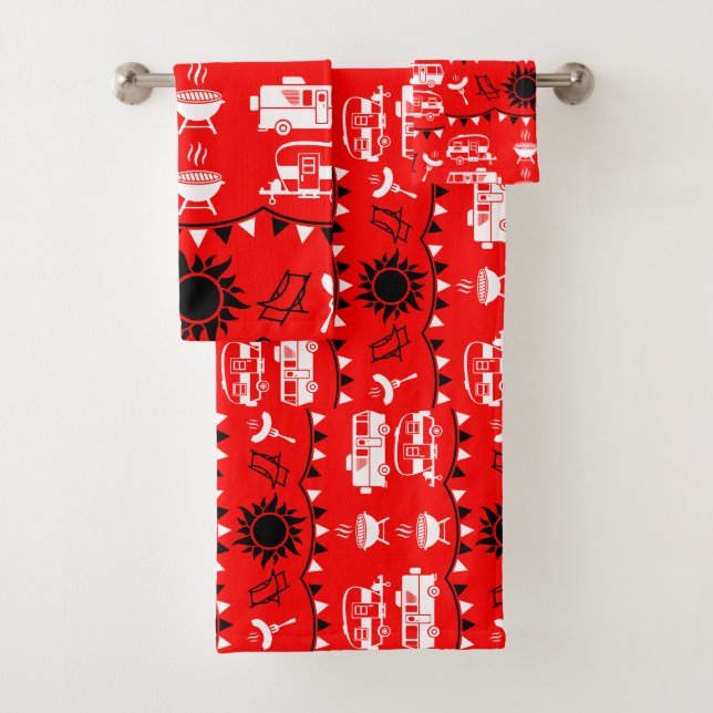 Décor camping Caravan (En situation)