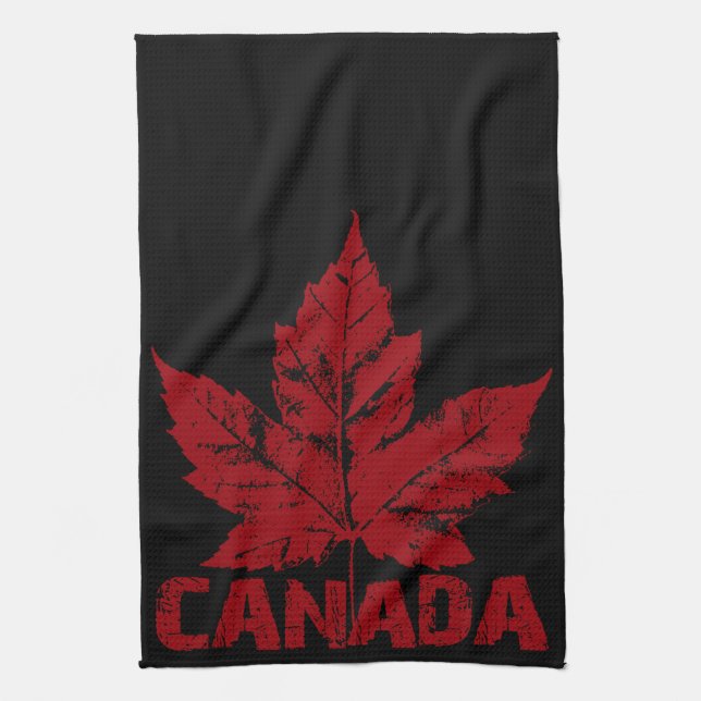 Décor canadien de serviette de thé de serviette de (Vertical)