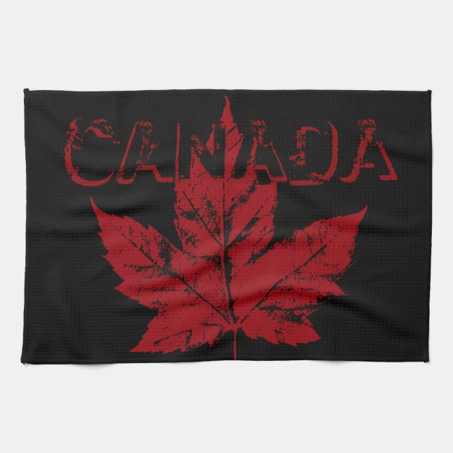 Décor canadien de serviette de thé de serviette de (Horizontal)