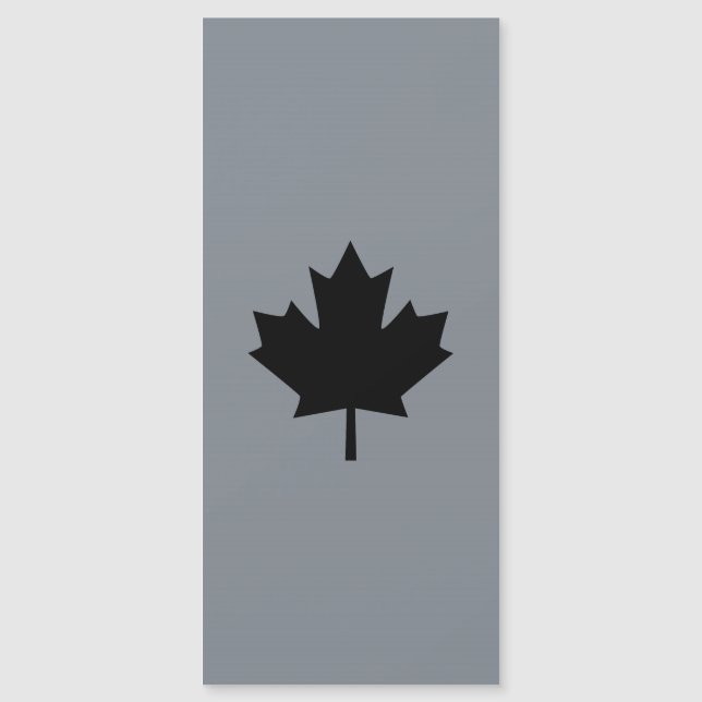 Décor canadien en feuille d'érable noire (Devant)