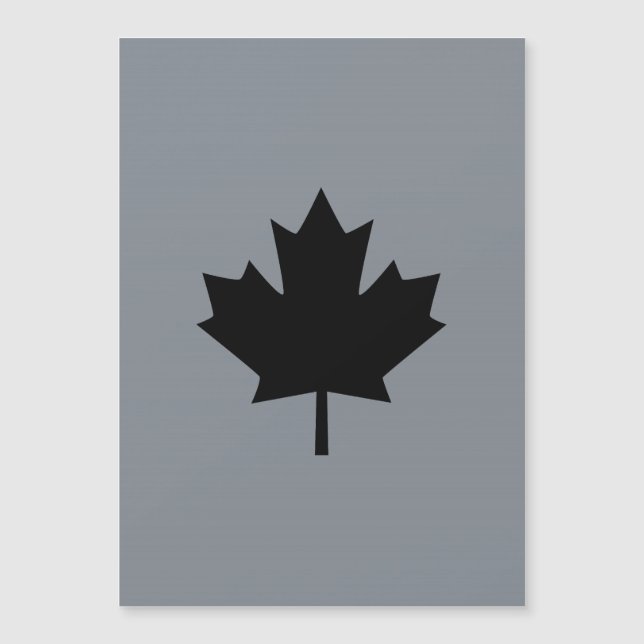 Décor canadien en feuille d'érable noire (Devant)