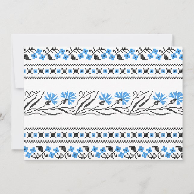 Décor croix de Cornflower bleu (Devant)