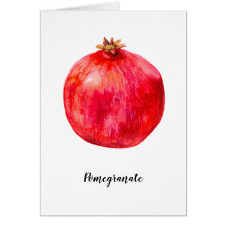 Décor d'aquarelle de fruits de grenade.