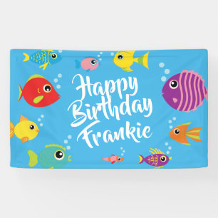 Décor de bannière de fête d'anniversaire
