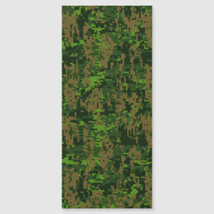 Décor de camouflage vert numérique de style Woodla
