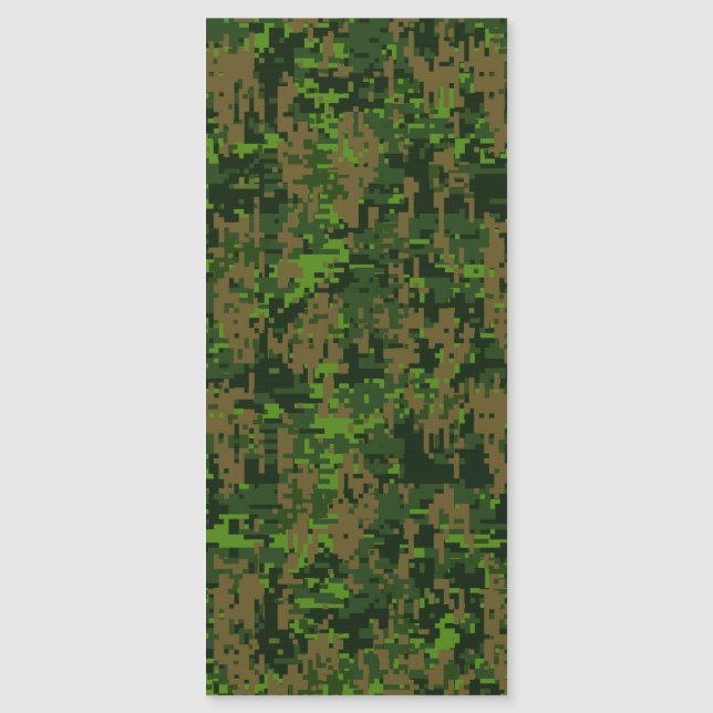 Décor de camouflage vert numérique de style Woodla (Devant)