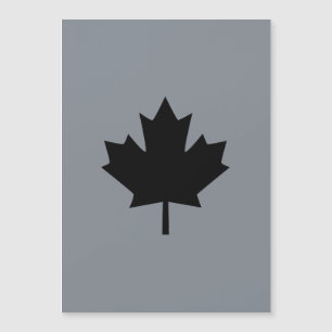 Décor de feuille d'érable noir canadien
