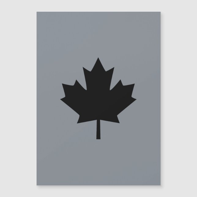 Décor de feuille d'érable noir canadien (Devant)