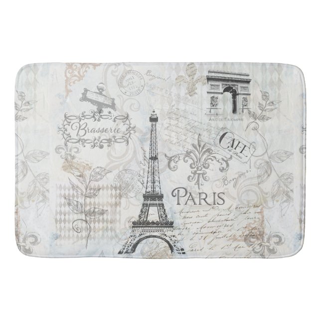 Décor de Français de tapis de bain de conception (Devant)