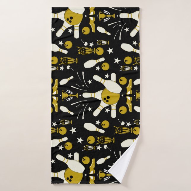 Décor de la maison du bowling à dix broches (Serviette de bain)