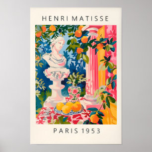 Décor de la mythologie grecque, Affiche de statue
