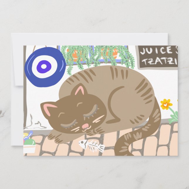 Décor de la Taverne du Chat Endormi Grec (Devant)