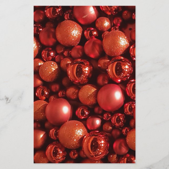 Décor de Noël Baubles rouges (Devant)