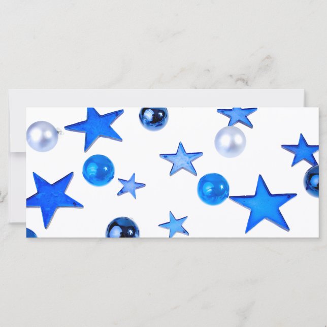 Décor de Noël bleu avec texte (Devant)
