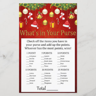 Décor de Noël Ce qu'il y a dans votre sac à main