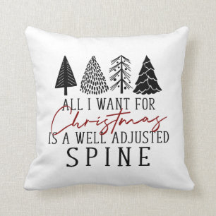 Décor de Noël chiropratique, Coussin chiropratiq