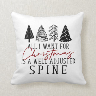 Décor de Noël chiropratique, Coussin chiropratique