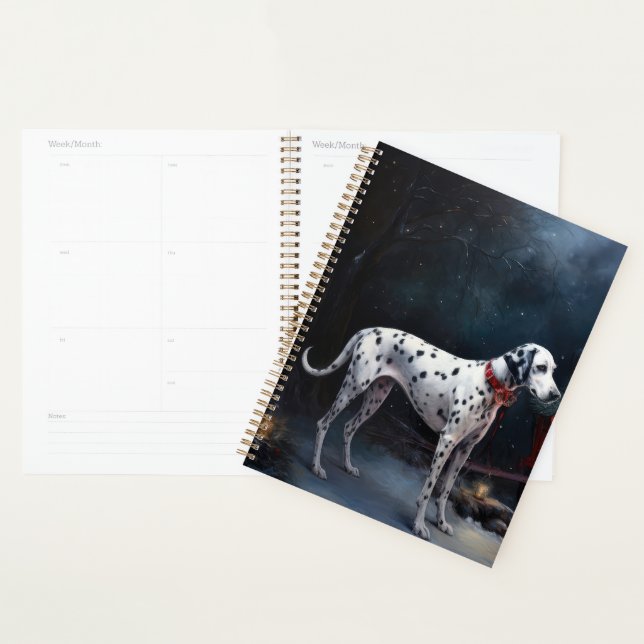 Décor de Noël Dalmatien Snowy (Devant avec enveloppe)