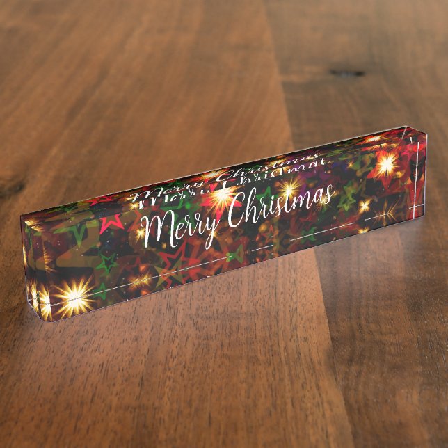 Décor de Noël élégant Plaque acrylique (Taille)