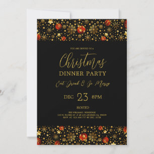 Décor de Noël - Invitation du dîner