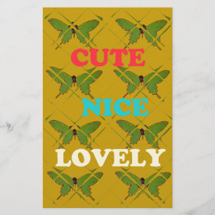 Décor de papillon coloré : mignon, agréable et séd