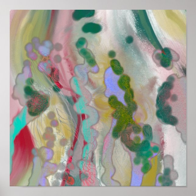 Décor design à poster d'art Abstrait numérique (Devant)