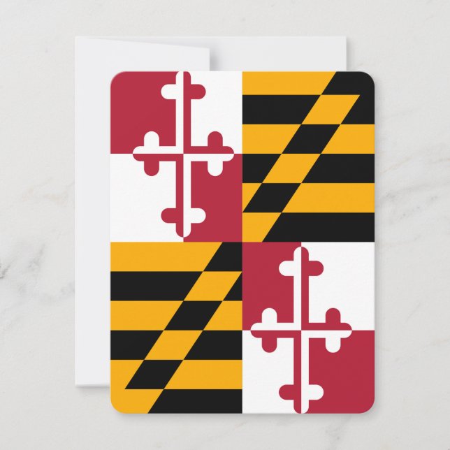 Décor du drapeau de l'État du Maryland (Devant)