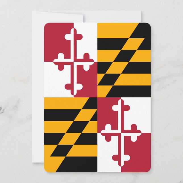 Décor du drapeau de l'État du Maryland (Devant)
