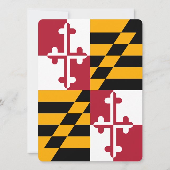 Décor du drapeau de l'État du Maryland (Devant)