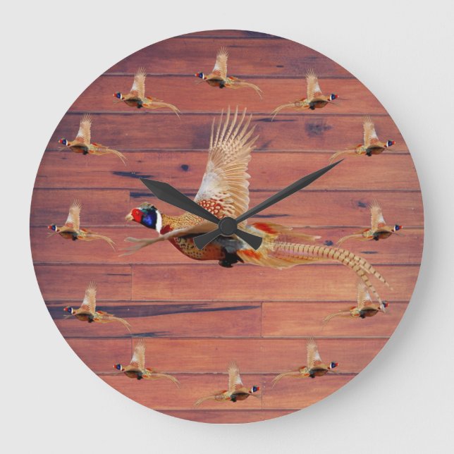 Décor du mur de chasse de faisan Grande horloge (Recto)