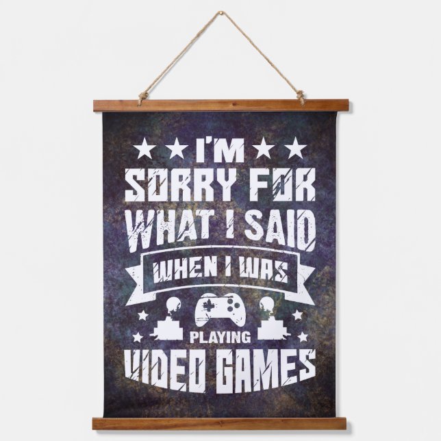 Décor du mur du jeu vidéo accroché à la tapisserie (Recto)