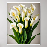 Décor du mur Poster du bouquet Fleur fraîche Calla