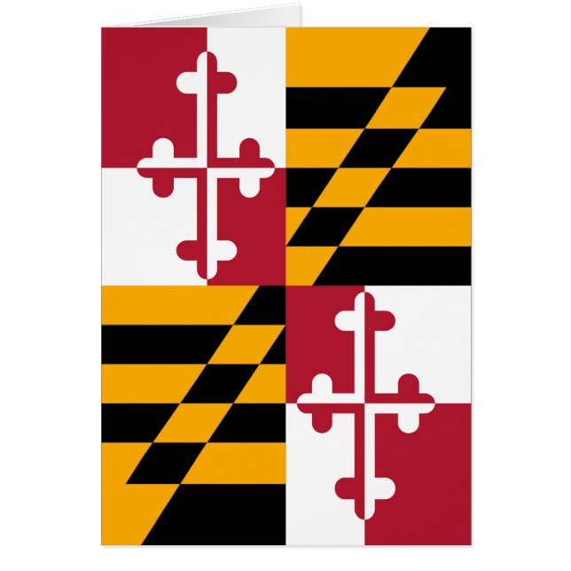 Décor élégant du drapeau de l'état du Maryland (Devant)