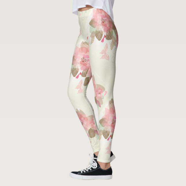 Décor Fleur 15 Leggings (Gauche)