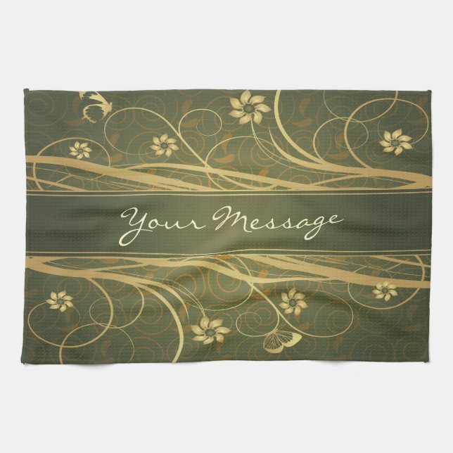 Décor Fleur 6 Serviette Cuisine (Horizontal)