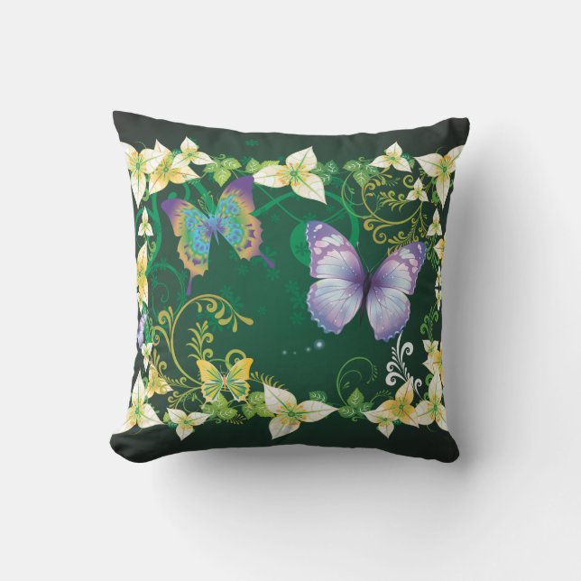 Décor fleuri 4 Coussin (Recto)