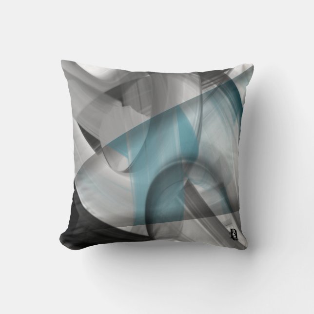 Décor intérieur tendance Abstraite coussin Océan b (Recto)