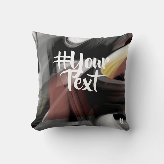 Décor intérieur tendance Abstraite coussin Poudre  (Recto)