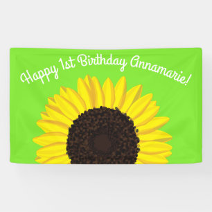 Décor mignon de bannière de fête d'anniversaire