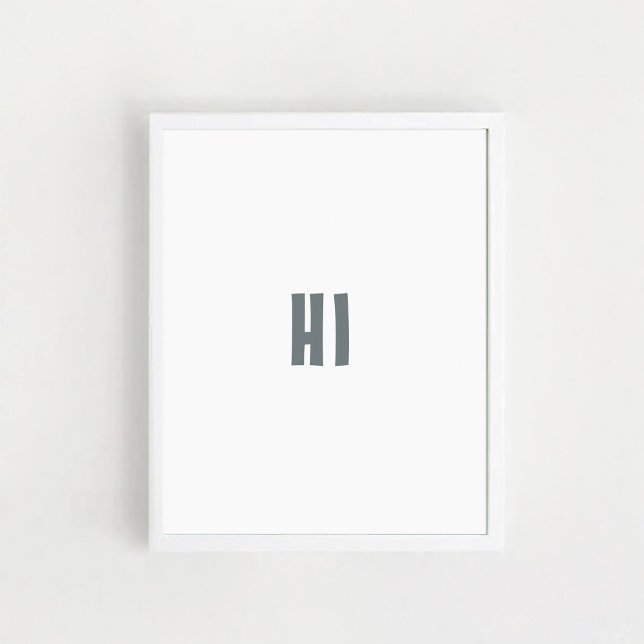Décor murale pour enfants "HI" Poster (Créateur téléchargé)