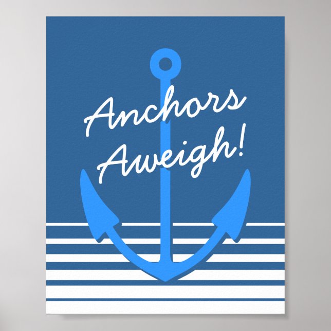 Décor nautique | Affiche Anchors aweigh (Devant)
