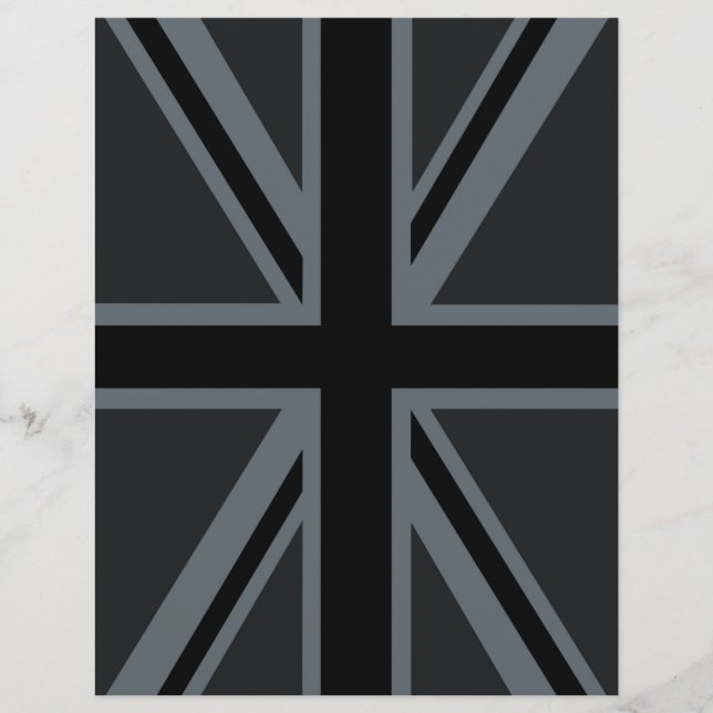 Décor noir Union Jack British (Devant)