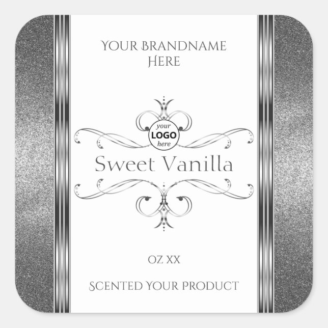 Décor oré Étiquette avec logo (Devant)