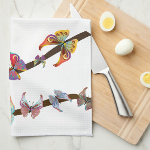 Décor Papillons américains MoJo Serviette de cuisi