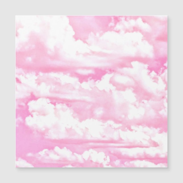 Décor Pastel Baby Rose Joyeux Nuages (Devant)